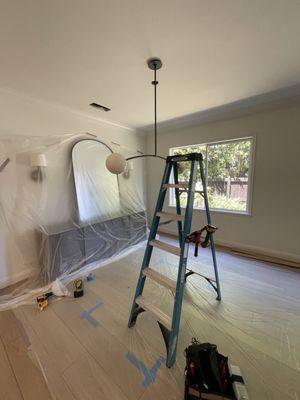 Moving Chandelier for dinning table. Ready to go