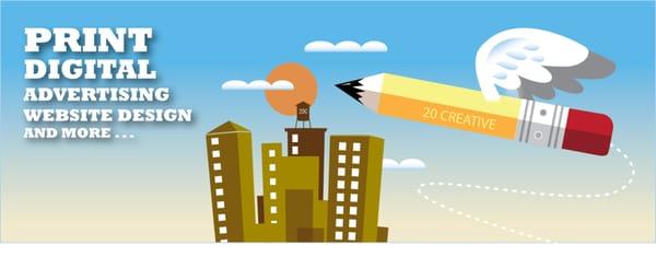 20 Creative Media & Marketing Graphic Design