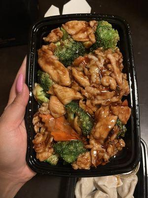Chicken and broccoli