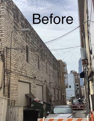 Grout repairs commercial building Down Town Austin
