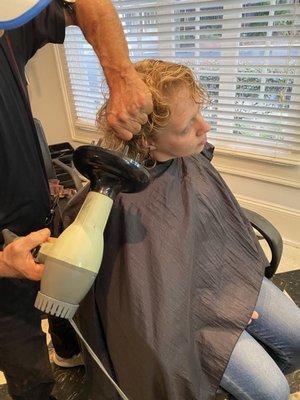 Hair Drying Technique "Hair Shrinkage Treatment" Covington Louisiana