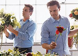 Remco van Vliet and Cas Trap of the Dutch Flower School in New York