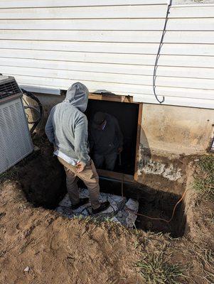 Sometimes you need a window where there is not one, Cut the opening