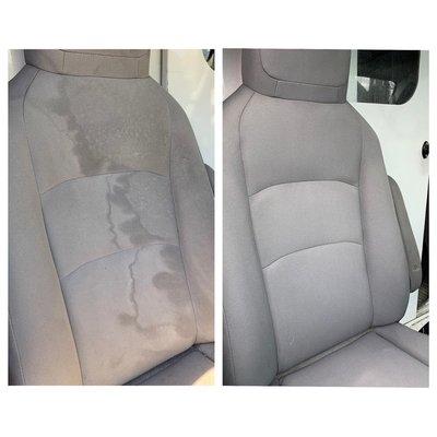 Before and after on a work truck