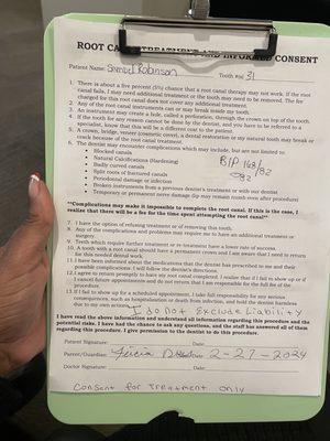 I became livid after they numbed my child and then refused service.