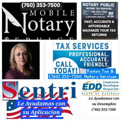 Professional Tax and Mobile Notary Services
Call for more information (760) 353-7500