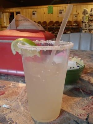 Agave wine margarita, packs a strong punch but easy on the head!
