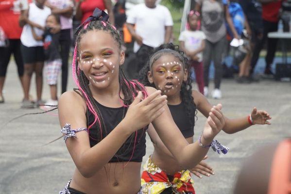Dancers performed at our local church for back to school where families were able to get school supplies, food and win prizes!