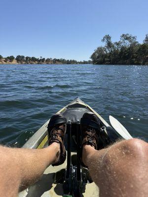Lake Natoma on a Hobie Mirage Compass