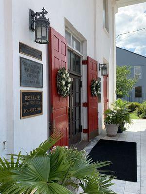 Exterior front porch