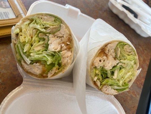 Caesar chicken wrap