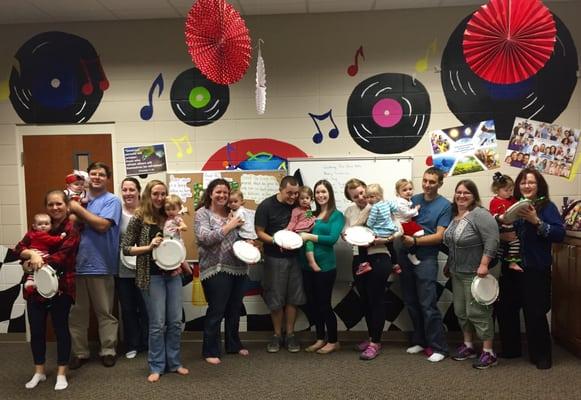 My Thursday class with their little ones