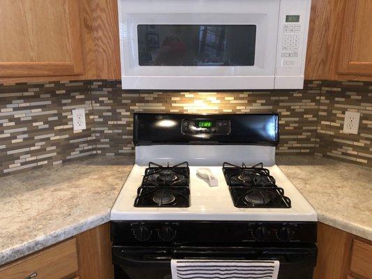 New countertops cut to perfection