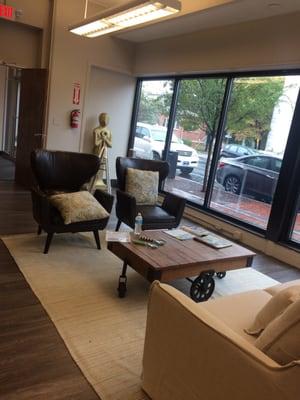 Fabulous waiting room. What a gorgeous facility!