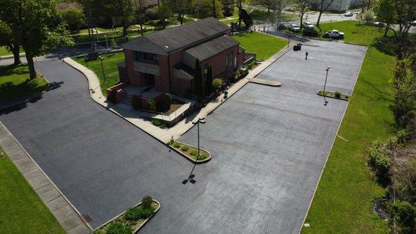 Church parking lot "after" picture