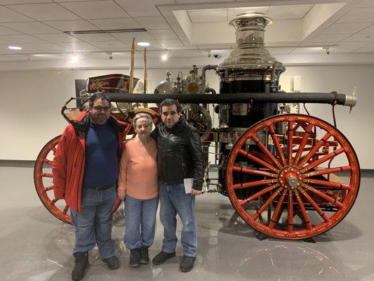 Me and family inside fire museum