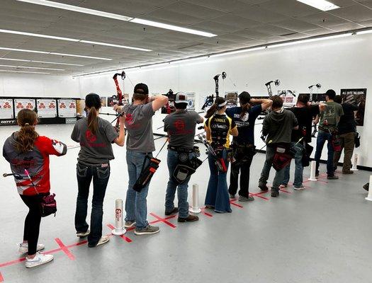 20 yard bow inside bow range