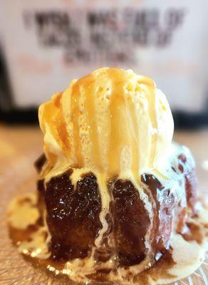 Butter Toffee Cake with Ice Cream