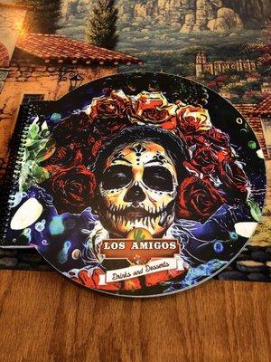 This is the new Los Amigos drink and desert menu.