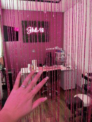 Inside nail shop