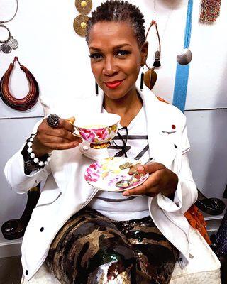 There's always time for tea at the Atelier! Stop by and have a cup.