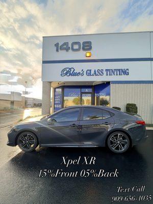 Toyota Camry
15%Front 05%Back
PRIME XR @Xpel
Call/Text Us! (909) 656-1035