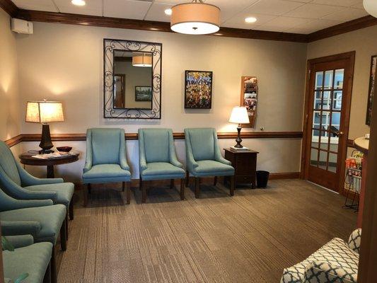 Our redesigned waiting room!