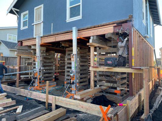 New Foundation & Steel Moment Frame