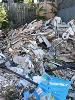 Construction Debris Removal Before