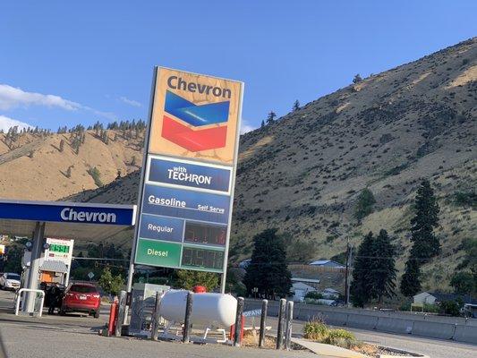 Sign out front of the station.