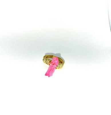Hot Pink Angel Aura Ring