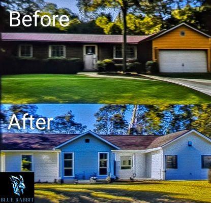 Blue Rabbit Painting