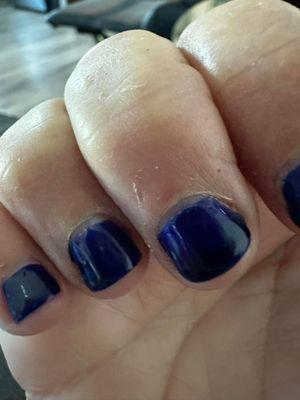This is how one of my friends nails looked when she left there