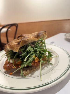 Chicken Parmesan sandwich