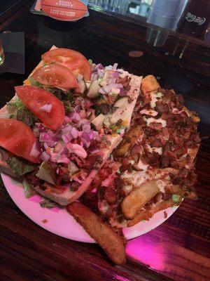 Cheeseburger sub, no ketchup