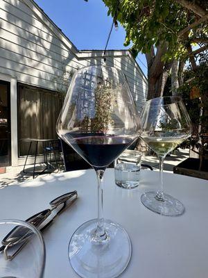 Wine on the back patio