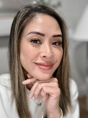 Henna brows + Full set of wet lashes. Super happy with both :)