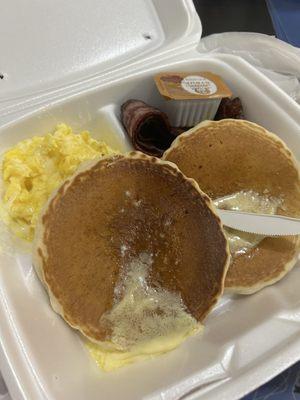 Pancake with Meat Breakfast