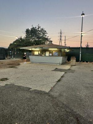 View of check-in facility from afar
