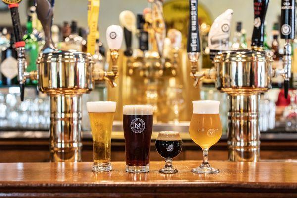 Our delicious award-winning beer on tap at the Pub.