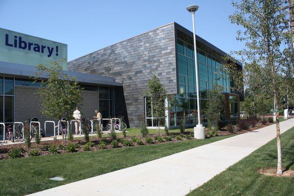 The exterior of the Library! at Cole & Ustick.