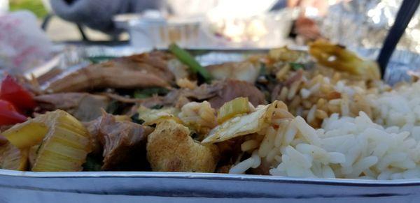 Another closeup of the pork vegetable stir fry.