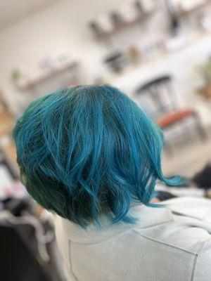 Hair cut and color by Gabriela