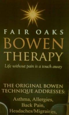 Fair Oaks Bowen Therapy