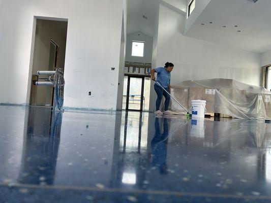 Terrazzo Floor Installation