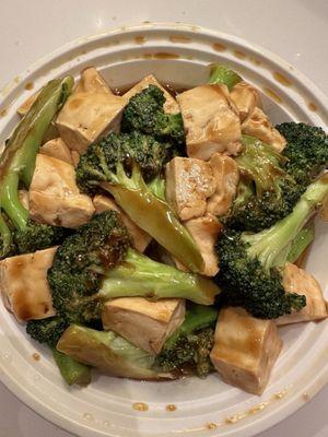 Bean Curd + Broccoli in Brown Sauce $10.95 (January 2025)