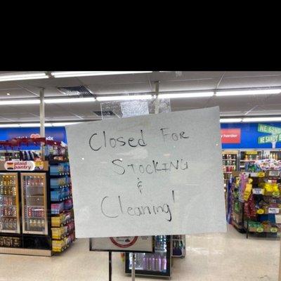 I waited for more than 30 minutes. Didn't see anyone cleaning or restocking.