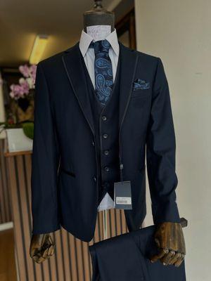 3 piece suit- navy