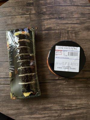 Gimbap and kimchi