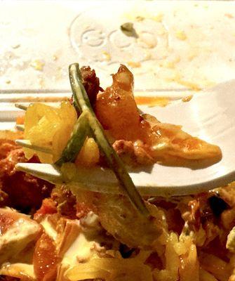 Chicken Over Rice Platter closeup